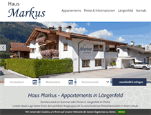 Tablet Screenshot of haus-markus.com